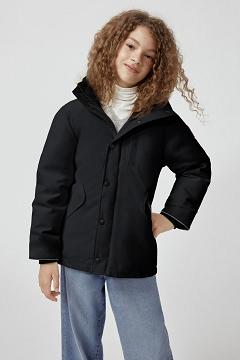 Chamarras Canada Goose Niños Mexico - Logan Abrigos Negros SK6102743